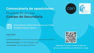 Charla informativa gratuita sobre la convocatoria de Oposiciones a Secundaria