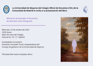 Presentación de libro: «Mientras atravesaba el horizonte», de Maribel Cobo